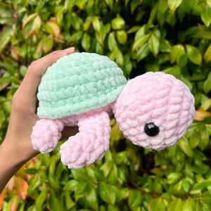 Crochet amigurumi turtle | multiple colors | handmade gift | cute crochet squishy turtle plushie
