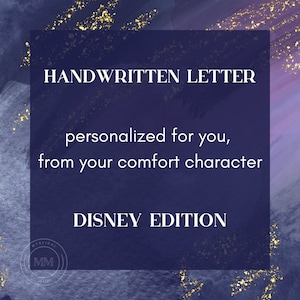Cartas de tu personaje de Disney Comfort