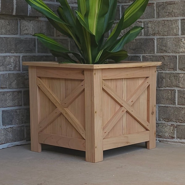 Cedar Planter Box Etsy