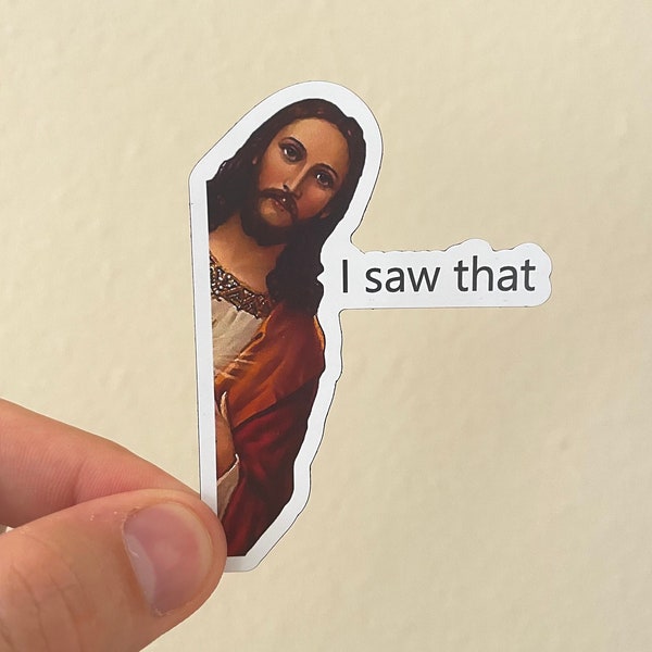 Jesus I Saw That Magnet - Funny Magnets Gifts - Magnets for Fridge - Magnets for Car - Funny Magnet
