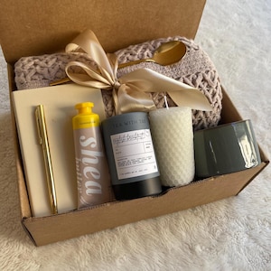 Fall Thank You Gift Basket with Blanket, Hygge Gift Set for Her and Him, Perfect gift to express gratitude,, Care package for Women, Her Set