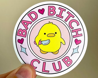 Bad Bitch Club Magnet - Fridge Magnets - Refrigerator Magnets - Gifts for Her - Gilmore Girl Gifts - Funny Fridge Magnets - Car Magnets