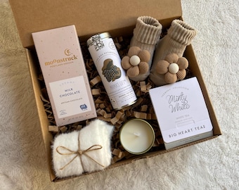 New Baby Gift Box - Congrats On Your New Baby, New Parents Gift Basket, Postpartum Recovery, Baby Shower Gifts, Care Gift for New Mom