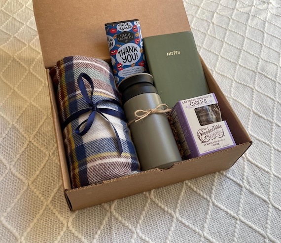 Cozy Gift Box, Hygge Gift Box, Gift With Tea, Cashmere Scarf Gift, Personalized Gift Box, Thanksgiving Gift, Christmas Gift, Coworker Gift