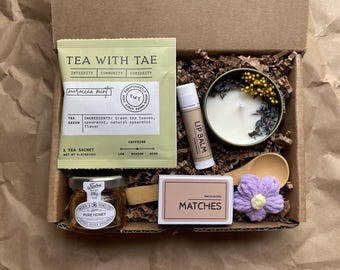 Thank You Gift Box, Thank You Basket for Her, Thank You Gift Box For Friends, Thank You Gift Promotion Cozy Gift Box, Gift Basket with Tea