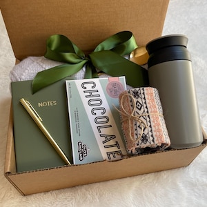 Gemütliche Herbst-Geschenkbox, Self Care Geschenkbox, Hygge-Geschenkbox, Weihnachtsgeschenke, Geschenkset für ihre Mutter, vermisse dich, senden eine Umarmung, Geschenk für Kollegen