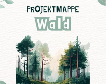 Project folder on the topic of forests for children | Digital download