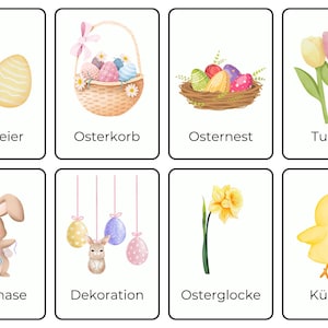Lernkarten Ostern | Sprachförderung | Digitaler Download