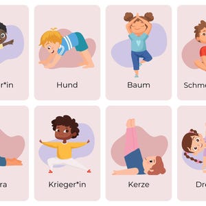 Schede yoga per bambini | Download digitale
