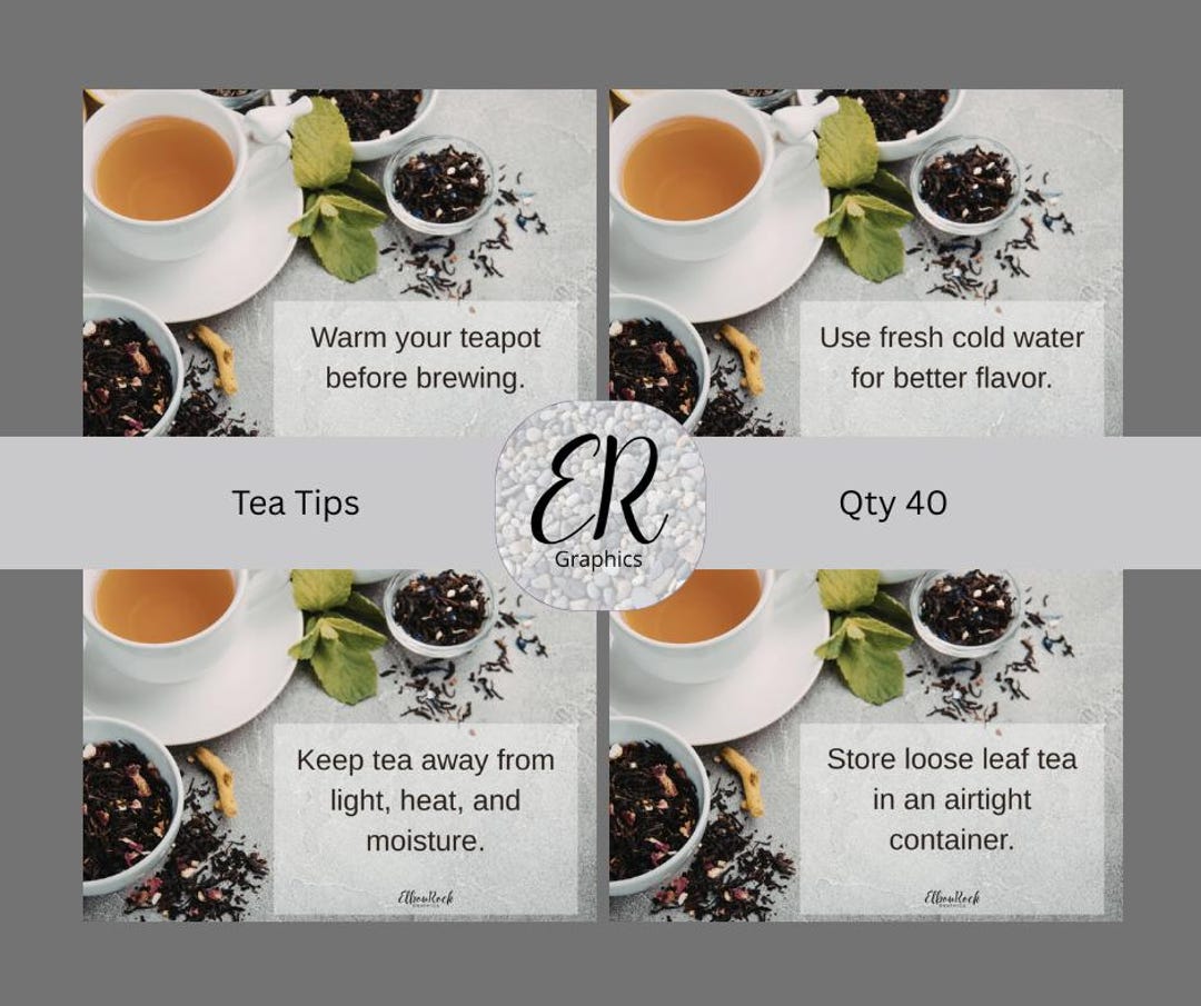 Loose Leaf Tea Tips and Tricks | Social Media Engagement Posts - Etsy