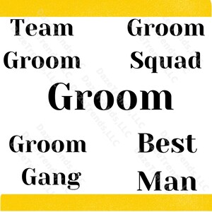Groom Budle  svg/ png Groom Squad Groom Gang