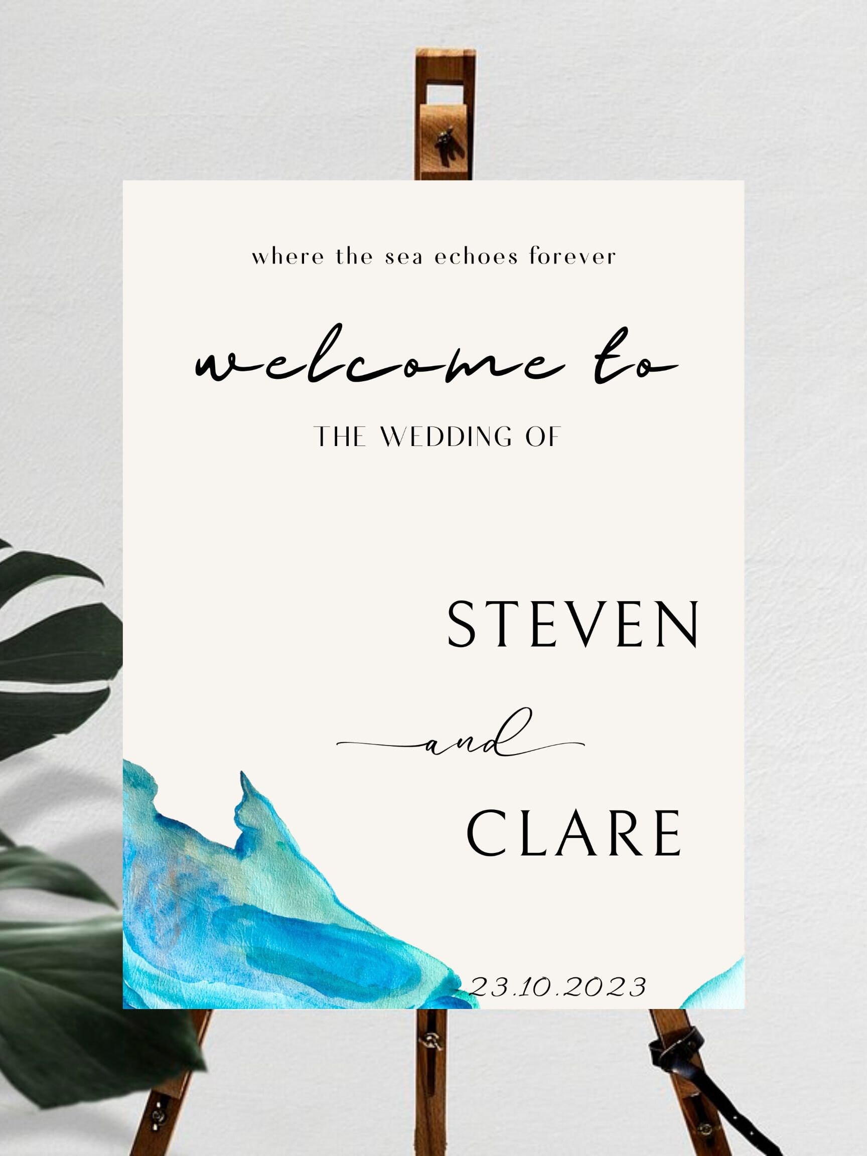 Welcome Modern Script Modern Minimalist Welcome Template Script Wedding Welcome - Etsy