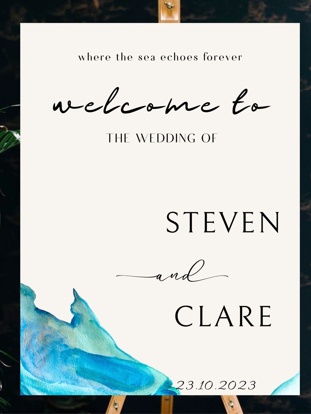 Welcome Modern Script Modern Minimalist Welcome Template Script Wedding Welcome Sign 24 ...