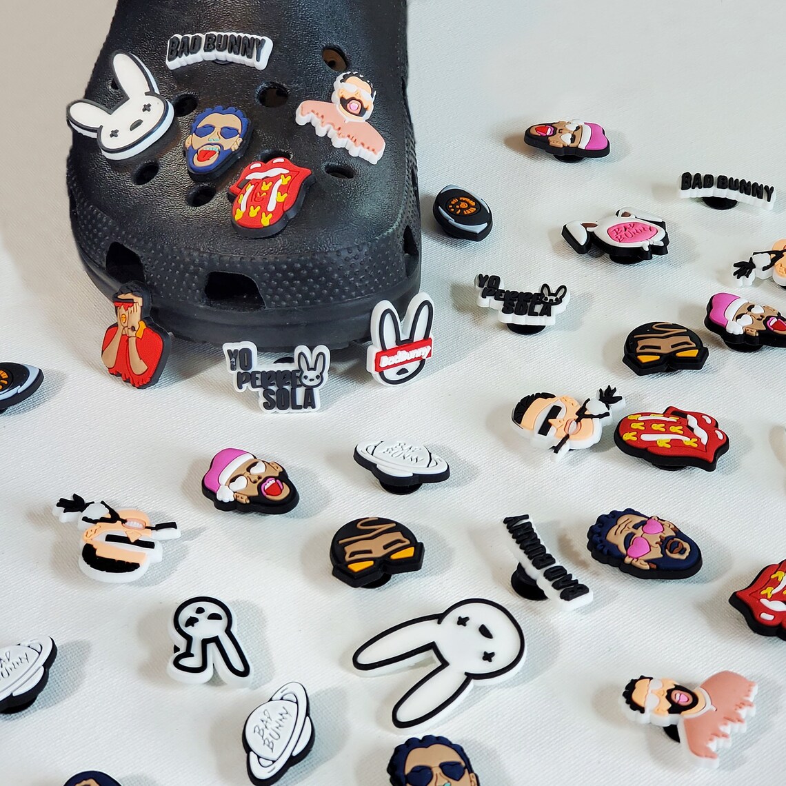Bad Bunny Croc Charms Etsy