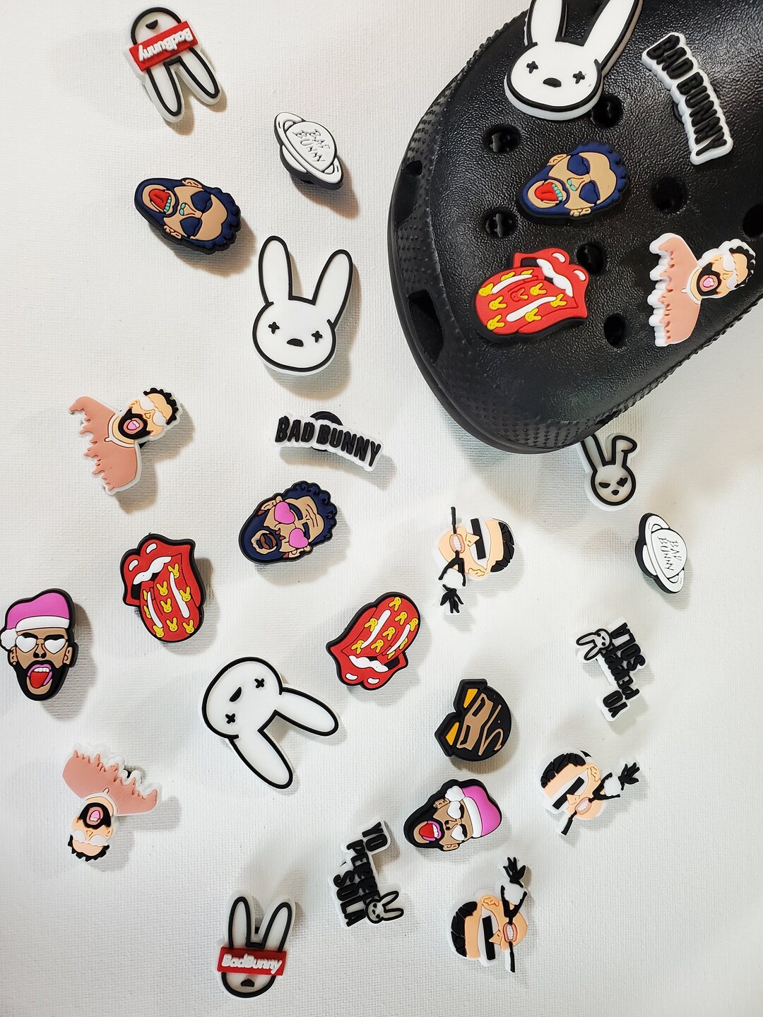 Bad Bunny Croc Charms Etsy