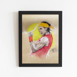 Rafael Nadal - Design ORIGINALE - Carta Kraft A4