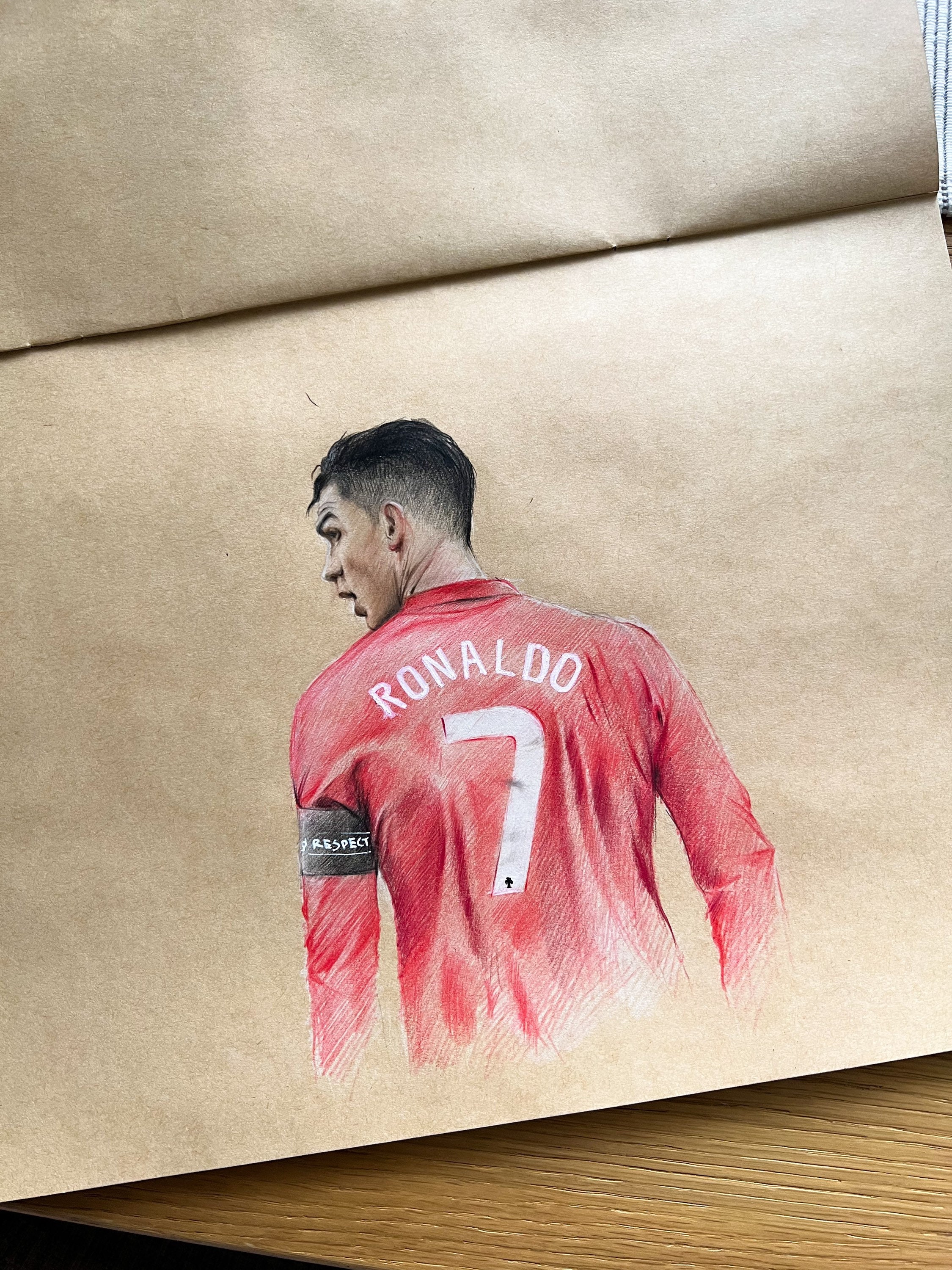 cristiano ronaldo pencil drawing