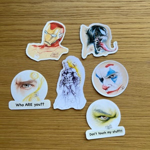 Superhero Sticker Pack - Adesivi regalo originali - Natale colorato - supereroe