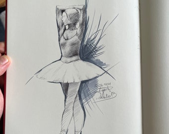 Ballet Dancer - ORIGINAL Drawing