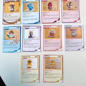Tarjetas coleccionables - Impresiones artísticas - Hermosos dibujos de personajes - Idea de regalo para coleccionistas