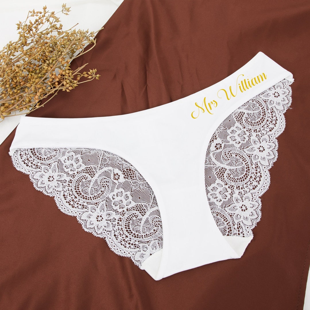 Personalized Bride Panties,wedding Gift,wedding Panties,bridal Shower
