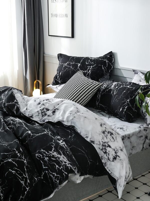 Marble Bedding - Etsy