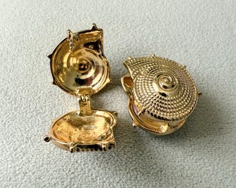 Orecchini A Conchiglia Oro E Rubini - Benzoni Gioielli - Foto 6