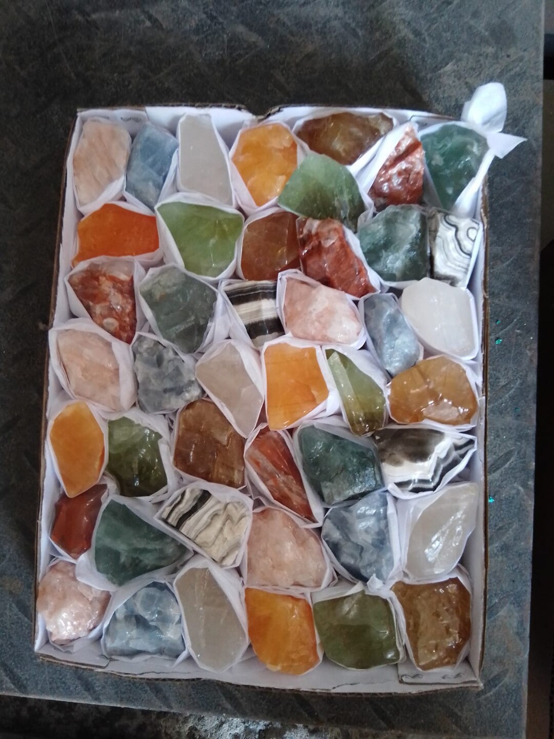 Mkxed Rocks Mixed Stone Flats From Mexico/rock Kits/mixed Calcite Kit/multiple ...