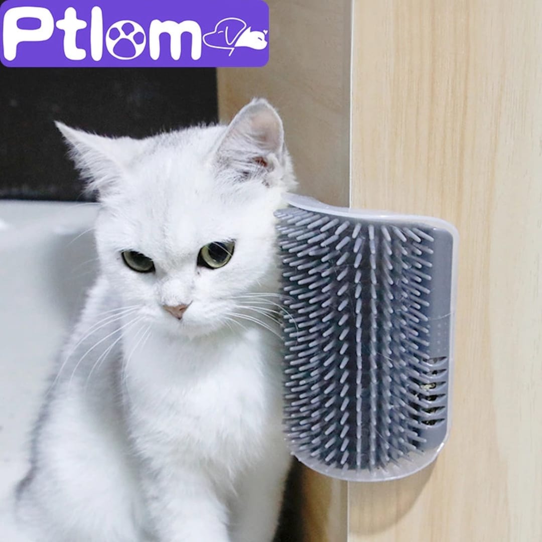 Cat Self Groomer With Catnip Soft Cats Wall Corner Massage Cat Etsy UK