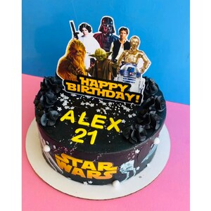 Printable Star Wars Cake Topper Birthday Party Star Wars Cake ...