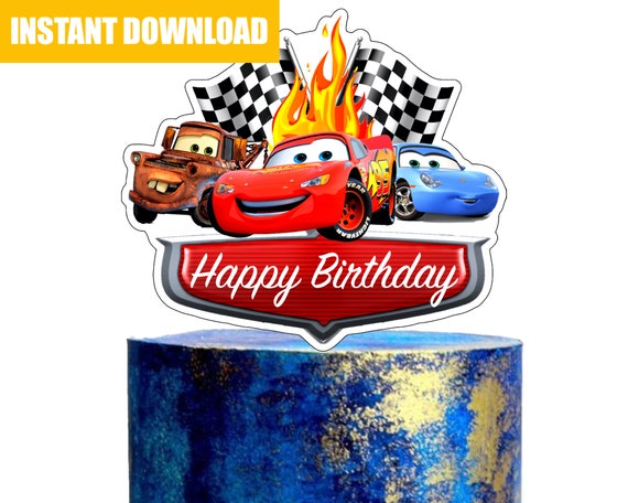 Lightning Mcqueen Cake Topper Printable