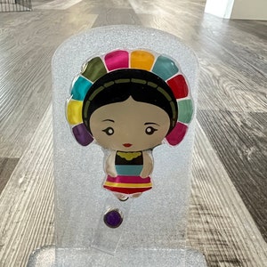 Mexican Maria Doll Badge Reel