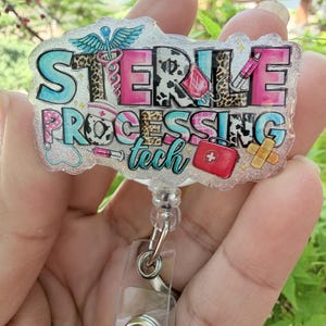 Sterile Processing Tech Badge Reel