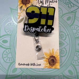 911 Dispatcher Badge Reel