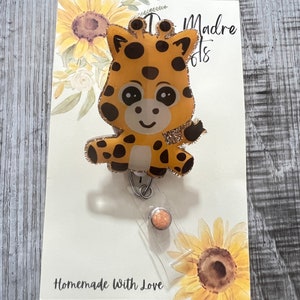 Baby Giraffe Badge Reel