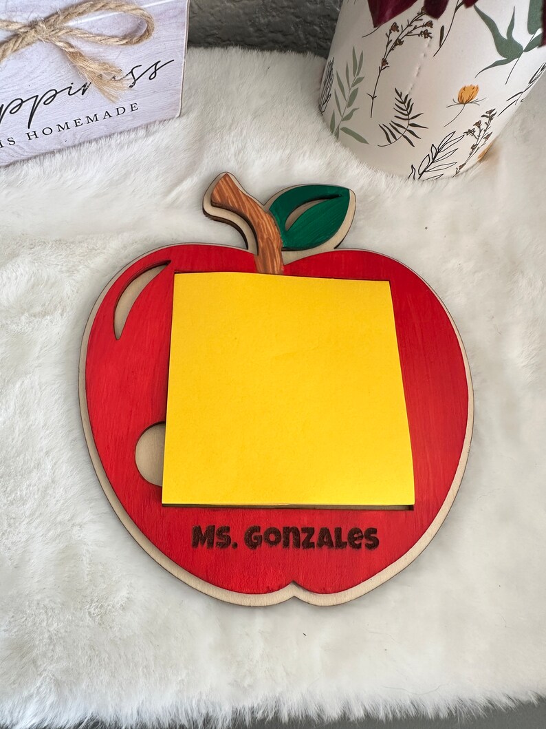 Apple Post It Note Holder - Etsy