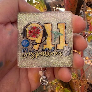 911 Dispatcher Badge Reel