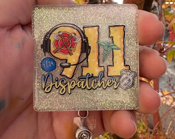 911 Dispatcher Badge Reel