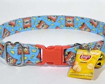 Cat Collar- “Potato Chips” Adjustable Breakaway Collar
