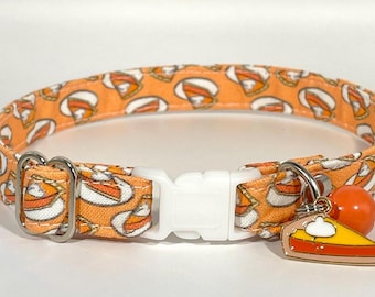 Cat Collar- “Pumpkin Pie" Adjustable Breakaway Collar