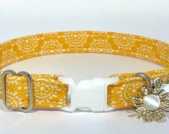 Cat Collar- “Boho Sunshine" Adjustable Breakaway Collar