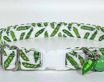Cat Collar- "Peas in a Pod" Adjustable Breakaway Collar