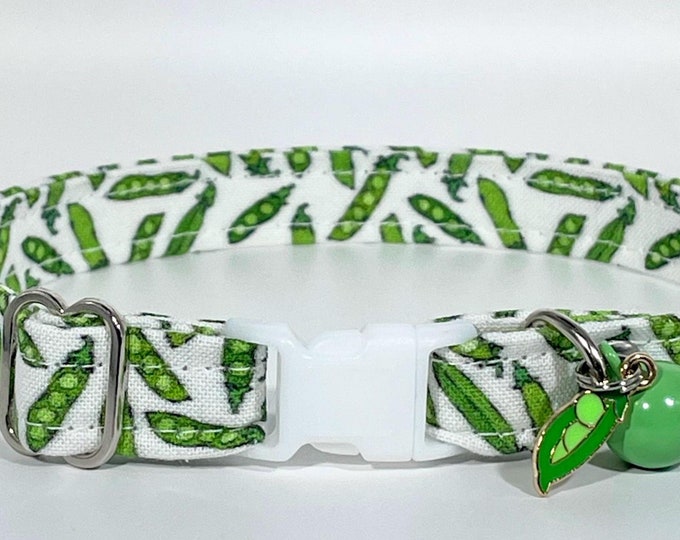 Cat Collar- "Peas in a Pod" Adjustable Breakaway Collar