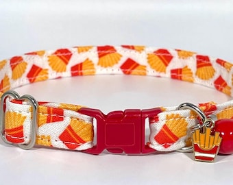 Cat Collar- “French Fries” Adjustable Breakaway Collar