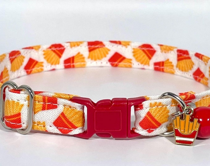 Cat Collar- “French Fries” Adjustable Breakaway Collar