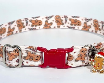 Cat Collar- "Ninjabread Men” Adjustable Breakaway Collar