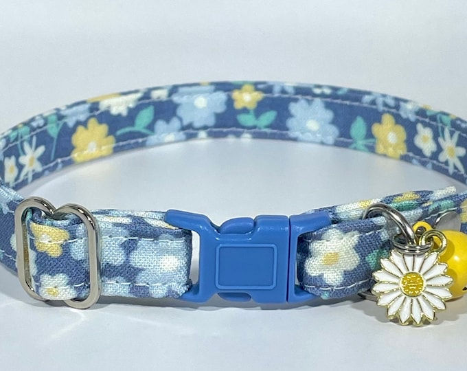 Cat Collar- “Prairie Flowers" Adjustable Breakaway Collar
