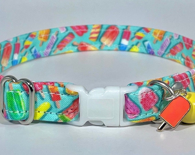 Cat Collar- "Summer Popsicles" Adjustable Breakaway Collar
