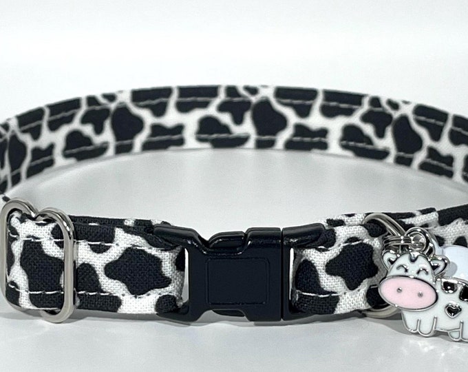 Cat Collar- "Cow Print" Adjustable Breakaway Collar