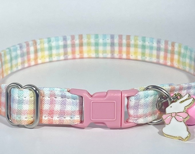 Cat Collar- “Easter Pastels” Adjustable Breakaway Collar